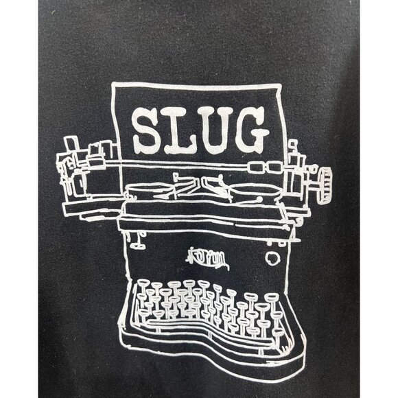 American Apparel Other - Slug Magazine SLC Utah Black Sweatshirt Typewriter Graphic Am. Apparel Men's L